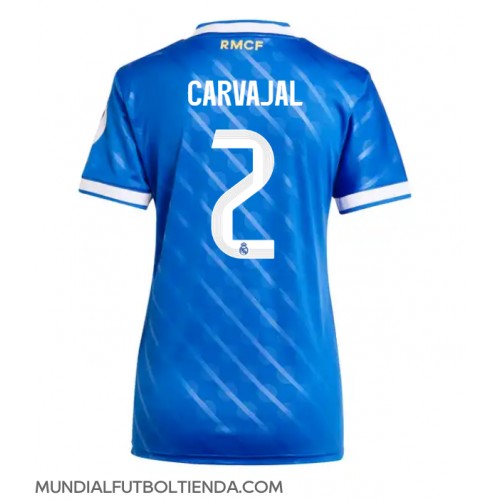 Camiseta Real Madrid Daniel Carvajal #2 Tercera Equipación Replica 2025-26 para mujer mangas cortas